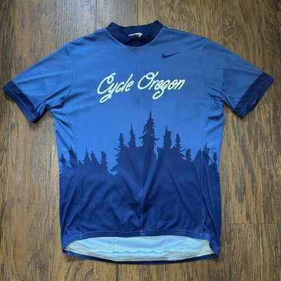 Vintage Nike Cycle Oregon Cycling Jersey men’s XL - Image 1 of 4