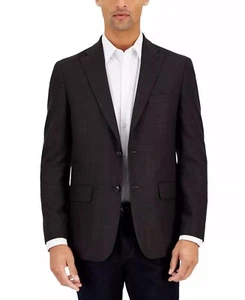 Tommy Hilfiger Men's Modern-Fit Solid Weave Sport Coats Brown 40R B4HP $295 - Picture 1 of 6