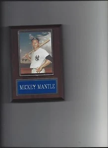 MICKEY MANTLE PLAQUE BASEBALL NEW YORK YANKEES NY MLB - Picture 1 of 1
