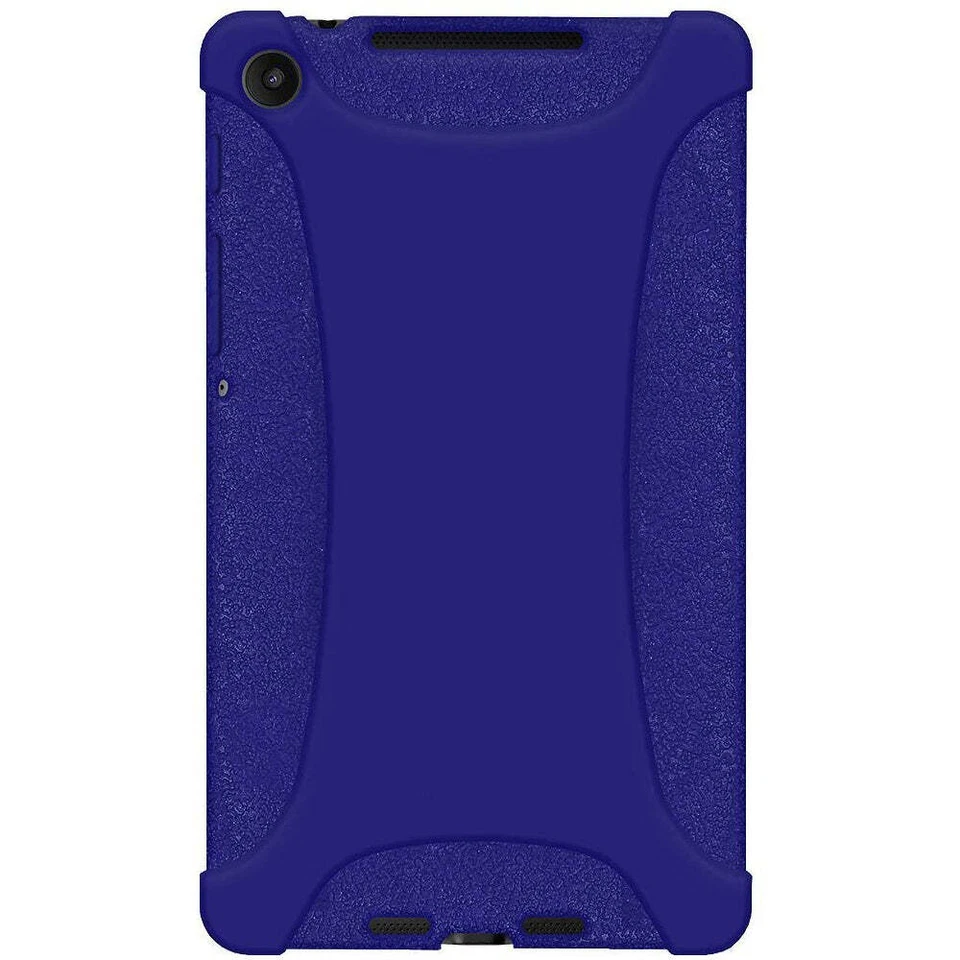 NUEVA FUNDA AMZER AZUL PREMIUM SILICONA PIEL SUAVE AJUSTE GELATINA PARA NEXUS 7 NUEVA Foto 1 de 2