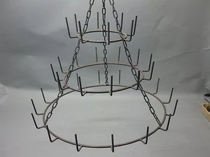 Grande Metallo Porta Bottiglie Gastronomica Flaschenhänger Porta Tazze 130 CM - Bild 1 von 4
