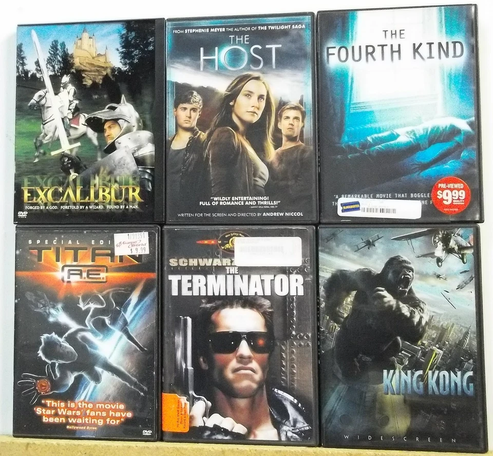 6 SCIENCE FICTION FANTASY SF DVD movies READ LIST INSIDE Lot #M307 FREE US S/H - Image 1 of 1