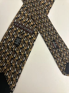 JZ RICHARDS Black/Orange RETRO PRINT Hand Made 100% SILK Men's NECK TIE Preowned - Bild 1 von 7