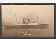 Postcard Guernsey Channel Islands steam ship the Isle of Sark RP by Norman Grut 