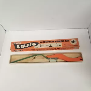 Vintage Johnson's Lujig Complete Fishing Setup w/ Box & Lure, Nice Display Piece - Picture 1 of 8