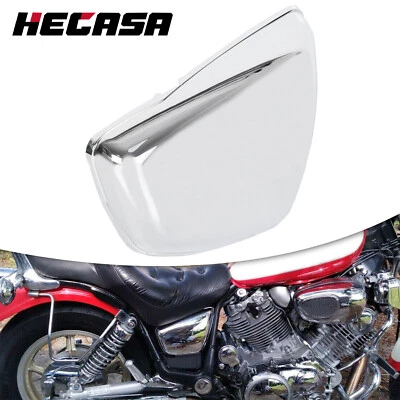 For Yamaha Virago 1100 XV1100 XV750 XV700 Right Side Panel Battery Cover Chrome Foto 1 de 4