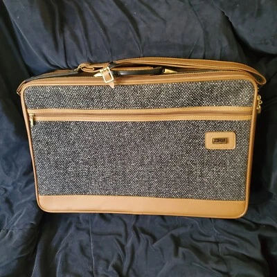 Vintage Amelia Earhart Tweed Suitcase - Image 1 of 4