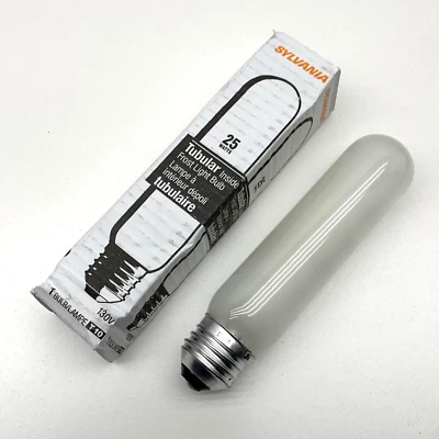 (3-Pack) Sylvania 25T10/IF Tubular Appliance 25W Lamp Light Bulb Frost 130V E26 - Image 1 of 4