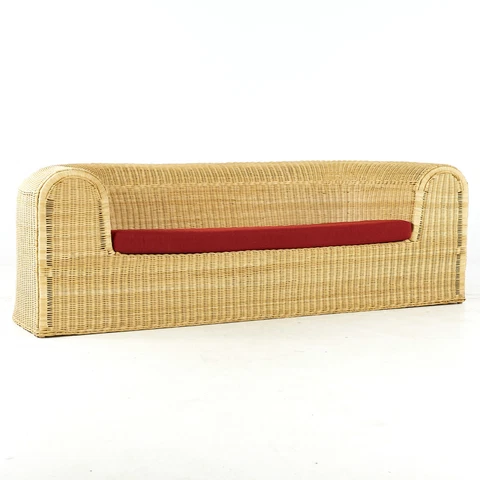 Eero Aarnio Mid Century Rattan Sofa Cover