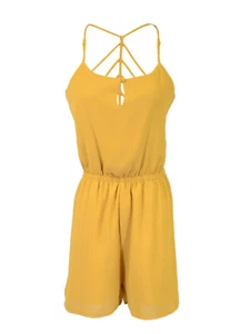 Brand New Women Fashion Casual Sexy Style Halter Neck Straps Trim Slouchy Romper - Picture 1 of 7