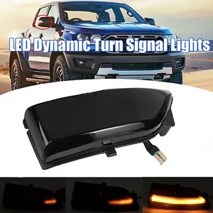 Right Rearview Side Mirror Turn Signal Light For Ford Ranger 16-20 Glossy Black - Picture 1 of 8
