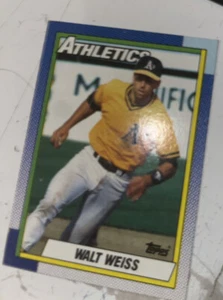1990 Topps Walt Weiss Oakland Athletics #165 C7970* - Bild 1 von 1