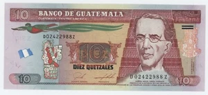 Guatemala 10 Quetzales 31-1-2018 Pick 123A UNC Repuesto Billete Sin Circular - Imagen 1 de 2