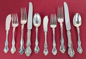 10 pc George & Martha STERLING SILVER Two 5 pc Place Settings by Westmorland - Picture 1 of 5