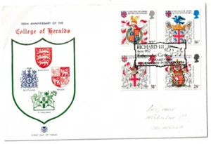 17/1/1984 UK GB FDC - Heraldry - College of Heralds - Peterborough Special PM - Picture 1 of 2