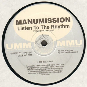 MANUMISSION - Listen To The Rhythm - Umm - 1995 - Italy - Umm 281 Pr - Picture 1 of 2