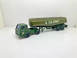 CORGI JUNIORS FORD D SERIES US ARMY PETROL TANKER GREEN 12 - Picture 1 of 7