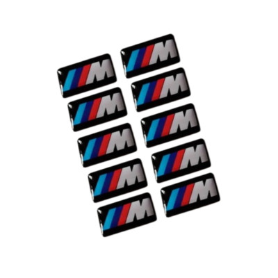 BMW WHEEL M BADGE STICKERS EMBLEM DECAL 17MM X 9MM QUICK DELIVERY