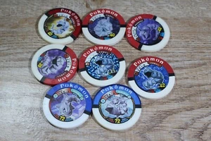 Medallas de plástico arcade Onix Steelix Pokémon Battrio Takara Japón - Imagen 1 de 9