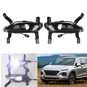 LED DRL Daytime Running Light White Fog Lamp 12V For Hyundai Santa Fe 2019 2020 - Bild 1 von 8