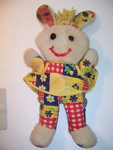 VINTAGE KNICKERBOCKER ANIMALI DI DISTINZIONE PELUCHE 16" STAMPA PELUCHE CONIGLIO - GVC - Foto 1 di 5