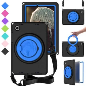 For Samsung Tab A8 10.5 A7 Lite 8.7 Case 360° Rotatable Stand Strap Tablet Cover - Picture 1 of 26