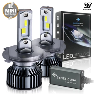 Syneticusa 9003 H4 LED CSP Headlight Kit High/Low Beam Light Bulbs 6000K White - Picture 1 of 10