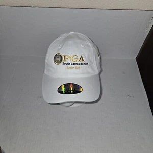 PGA Junior Golfsouth Mütze Mittelteil goldfarben auf weiß von Ouray neu ohne Etikett - Bild 1 von 6