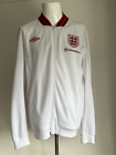 England Umbro Official National Football Track Top 2012 White Anthem Jacket Xl