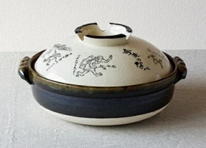 BANKO Ware DONABE Earthen Clay Pot CHOJU-GIGA 9-Go from japan - Picture 1 of 1