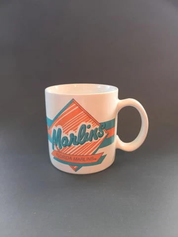 Vintage Florida Marlins MLB Major League Baseball Russ Ceramic Coffee Mug Cup Cover