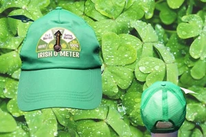 Irish O'Meter Green Truckers Hat Snapback Cap St Patrick's day - Picture 1 of 10