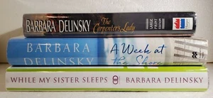 Lot of 3 Barbara Delinsky While My Sister Sleeps, Carpenter Lady, Week At Shore - Picture 1 of 7
