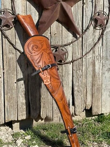 CUBIERTA DE RIFLE DE CUERO GENUINO DE 33" VAINA PARA ESTUCHE WINCHESTER 1892 - Imagen 1 de 50