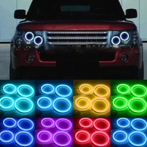 120mm RGB Cotton LED Angel Eyes Halo Ring For Range Rover Sport Vogue Discovery - Picture 1 of 9