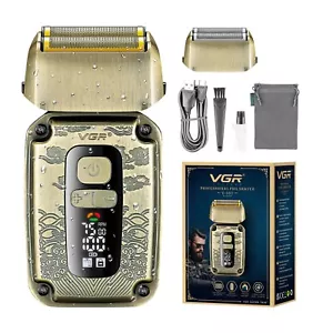 VGR Electric Foil Shaver Men Beard Face USB Rechargeable Cordless Razor Shaving - Picture 1 of 10