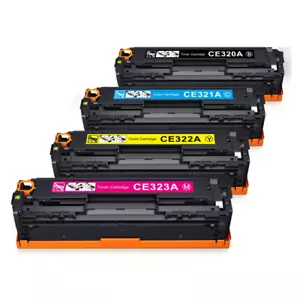 Confezione da 4 toner nuovo BK/C/M/Y per HP 128A colore LaserJet Pro CM1415 Pro CP1525 - Foto 1 di 1