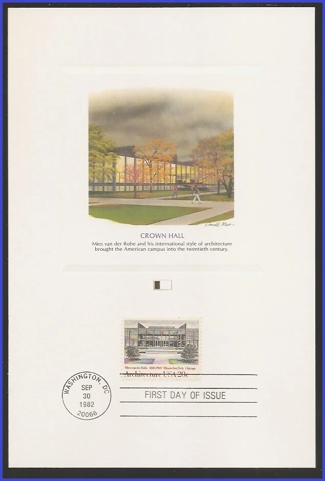 USA5 #2020 U/A FLEETWOOD PROOFCARD FDC   Illionois Institute of Technology - Image 1 of 1