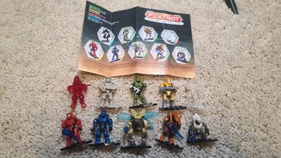 Mega Bloks Construx Halo Foxtrot Complete Set Secret Rare Stone Chief Red Elite - Image 1 of 3
