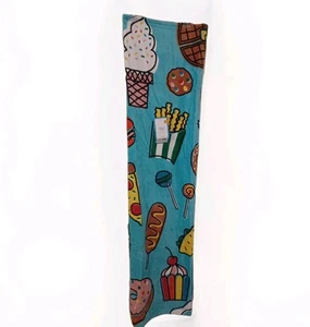 🍕Snacks Beach Towel New NWT 62x32' Pool Kid's Girl Pizza Fries Ice Cream Fun - Picture 1 of 4