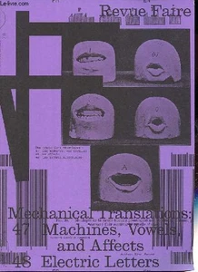 Revue Faire n°47-48 - Des machines, des voyelles et des affects / - Picture 1 of 1