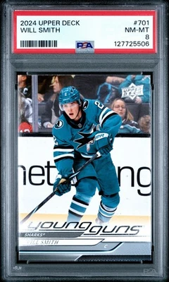2024-25 Upper Deck Young Guns #701 WILL SMITH PSA 8 - 127725506 - Image 1 of 2