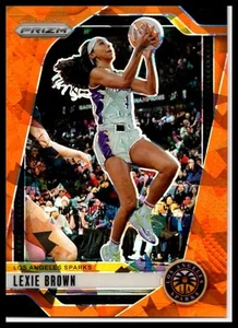 2024 Panini Prizm WNBA #110 Lexie Brown Orange Cracked Ice - Picture 1 of 2