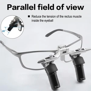 48° Dental Chirurgische Ergo Lupen 6,0X High-Definition Klapplupen Lupe - Bild 1 von 12