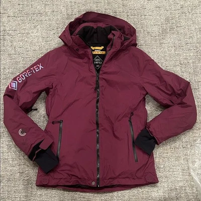 Chaqueta con capucha para mujer GORE-TEX S borgoña Foto 1 de 4