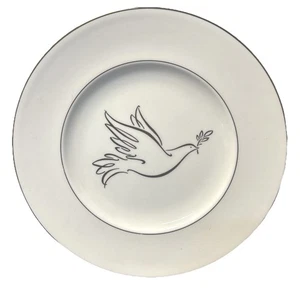 Vintage Lenox Continental Dining Goldtaube Salatteller vergoldeter Rand TOP - Bild 1 von 4