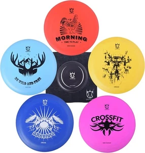 Juego de Discos Golf Kit de Inicio con 5 Discos Drivers Putters de Rango Medio Principiante Adultos - Imagen 1 de 5