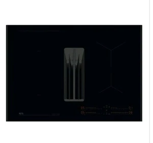 AEG NCH74B01AB 73cm 4 Zone Induction Hob & Recirculating Hood Black New - Picture 1 of 1