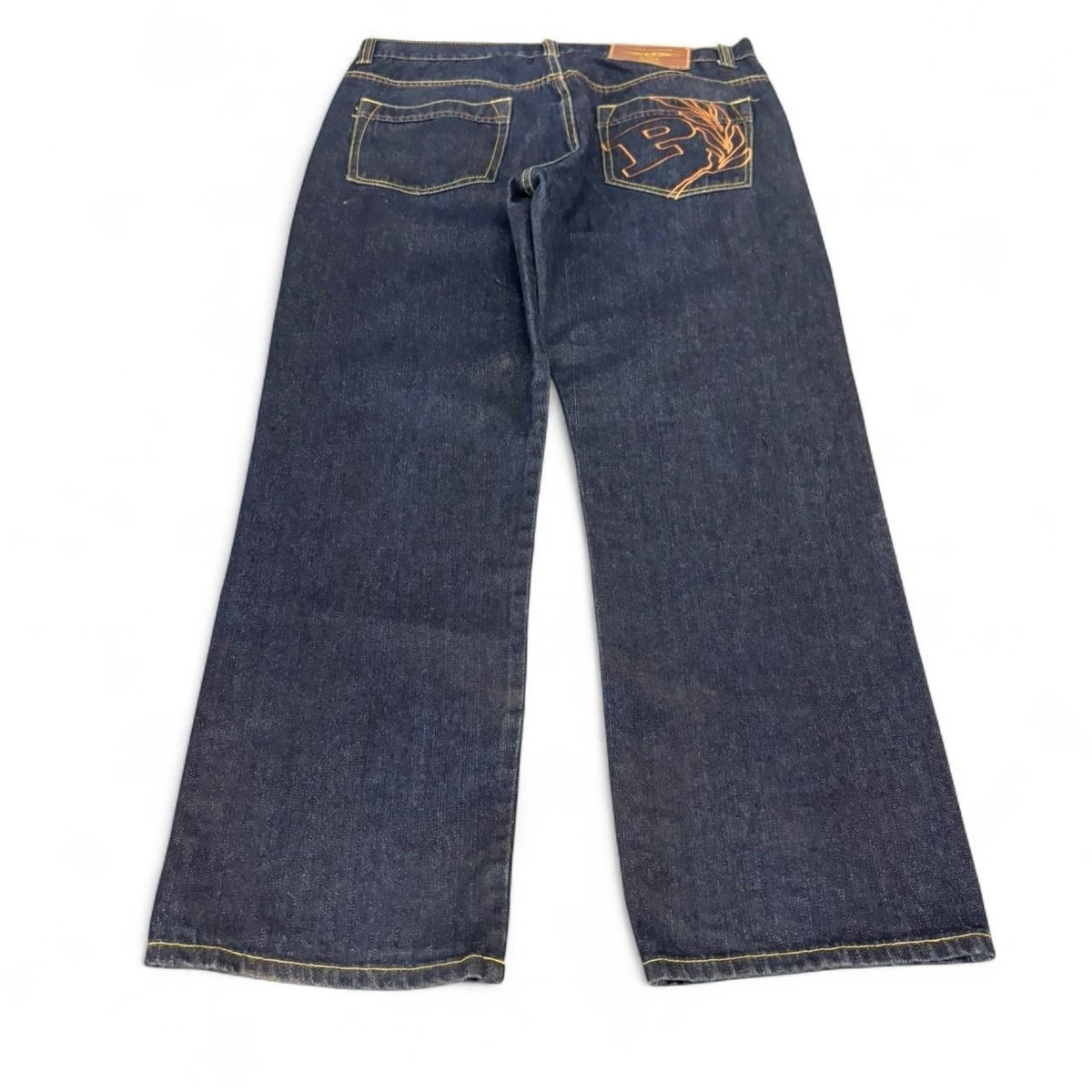 パンツ PHAT FARM suede baggy denim pants y2k Vintage Phat Farm Jeans Men's 36x32 Blue Denim Baggy