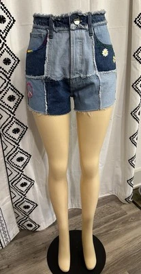 One-of-a-kind Hand Embroidered Shorts! - Image 1 of 4